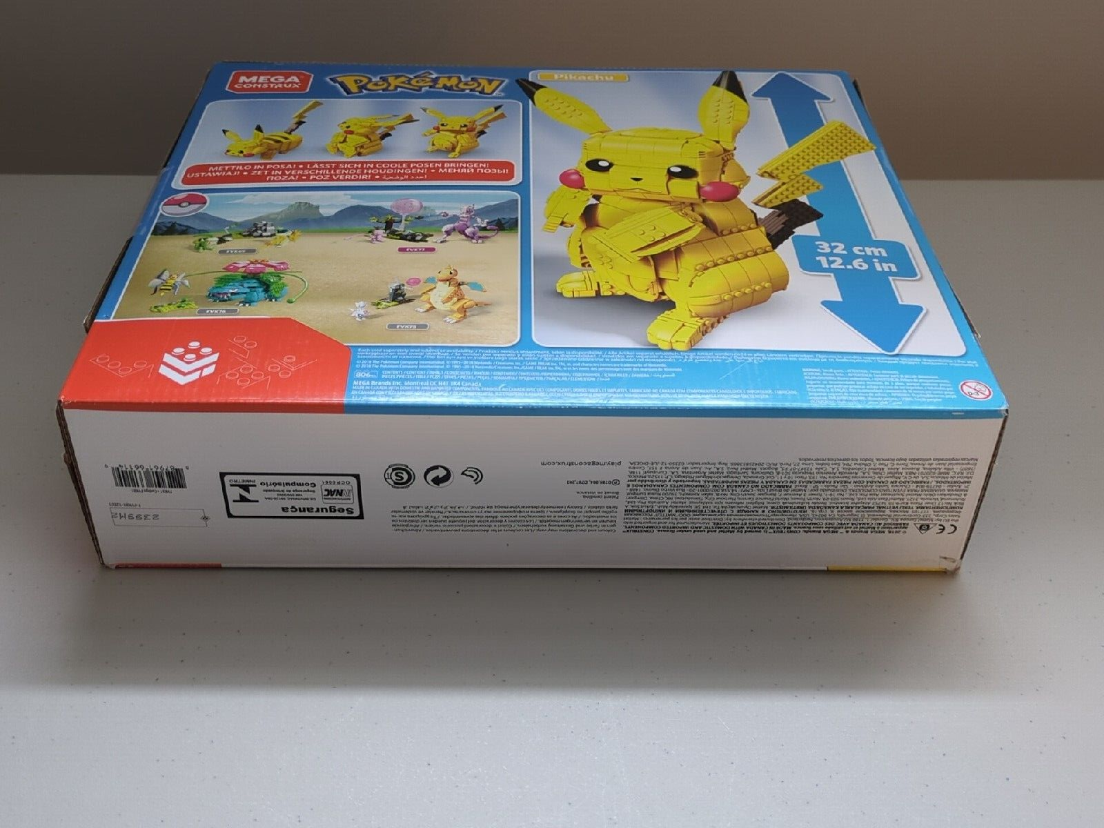 Mega Construx Pokemon Jumbo Pikachu 806pcs Set FVK81 Complete