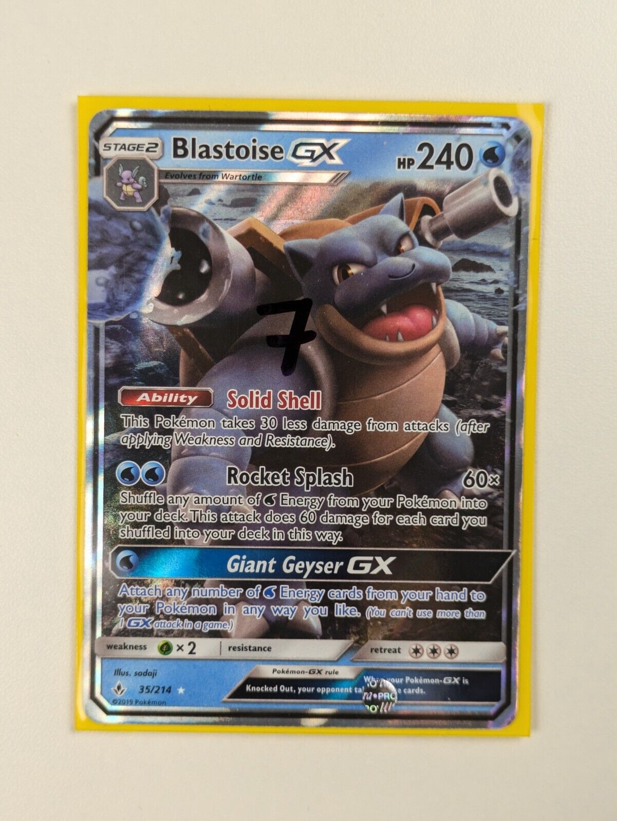 Blastoise GX - 35/214 - Ultra Rare Unbroken Bonds - Pokemon Card - NM