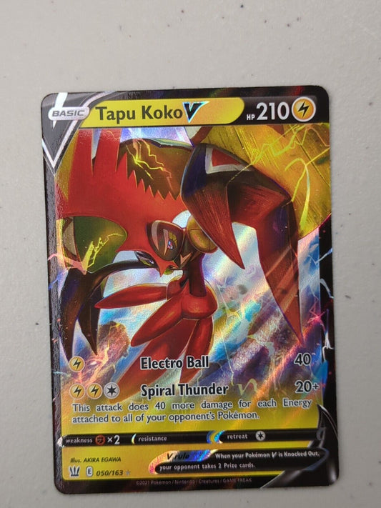 Tapu Koko V - 050/163 - Ultra Rare Battle Styles - Pokemon Card - NM