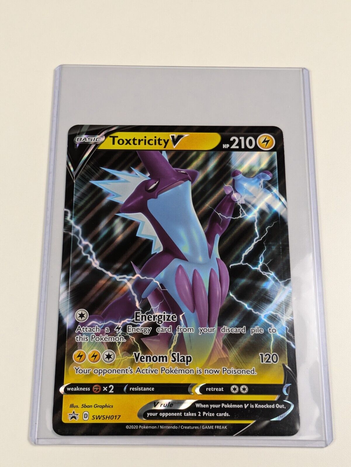 Toxtricity V - SWSH017 - Oversized Promo Sword & Shield - Jumbo Pokemon - NM