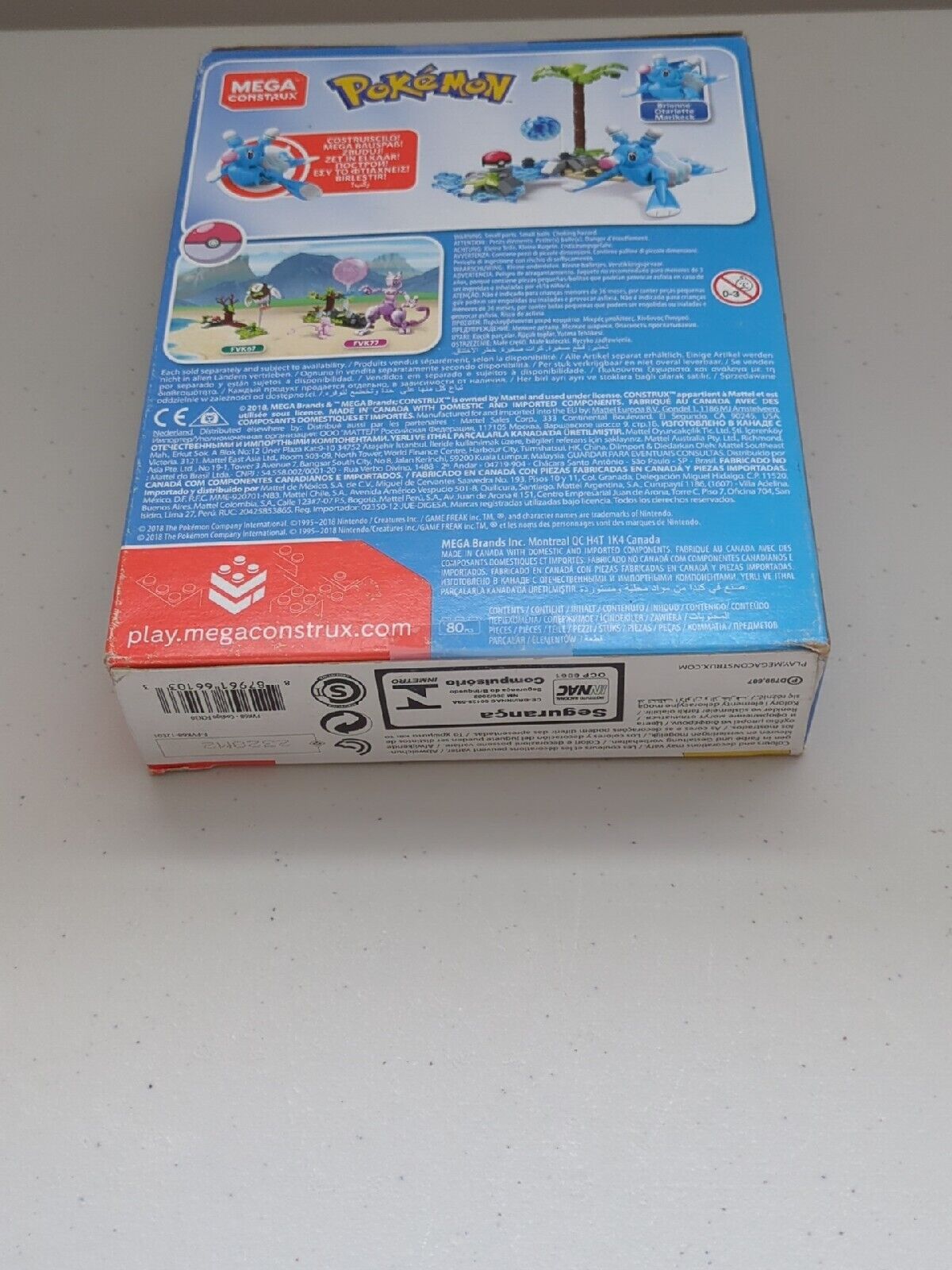 Mega Construx Pokemon Brionne 80pc Set FVK68 Used Complete Set