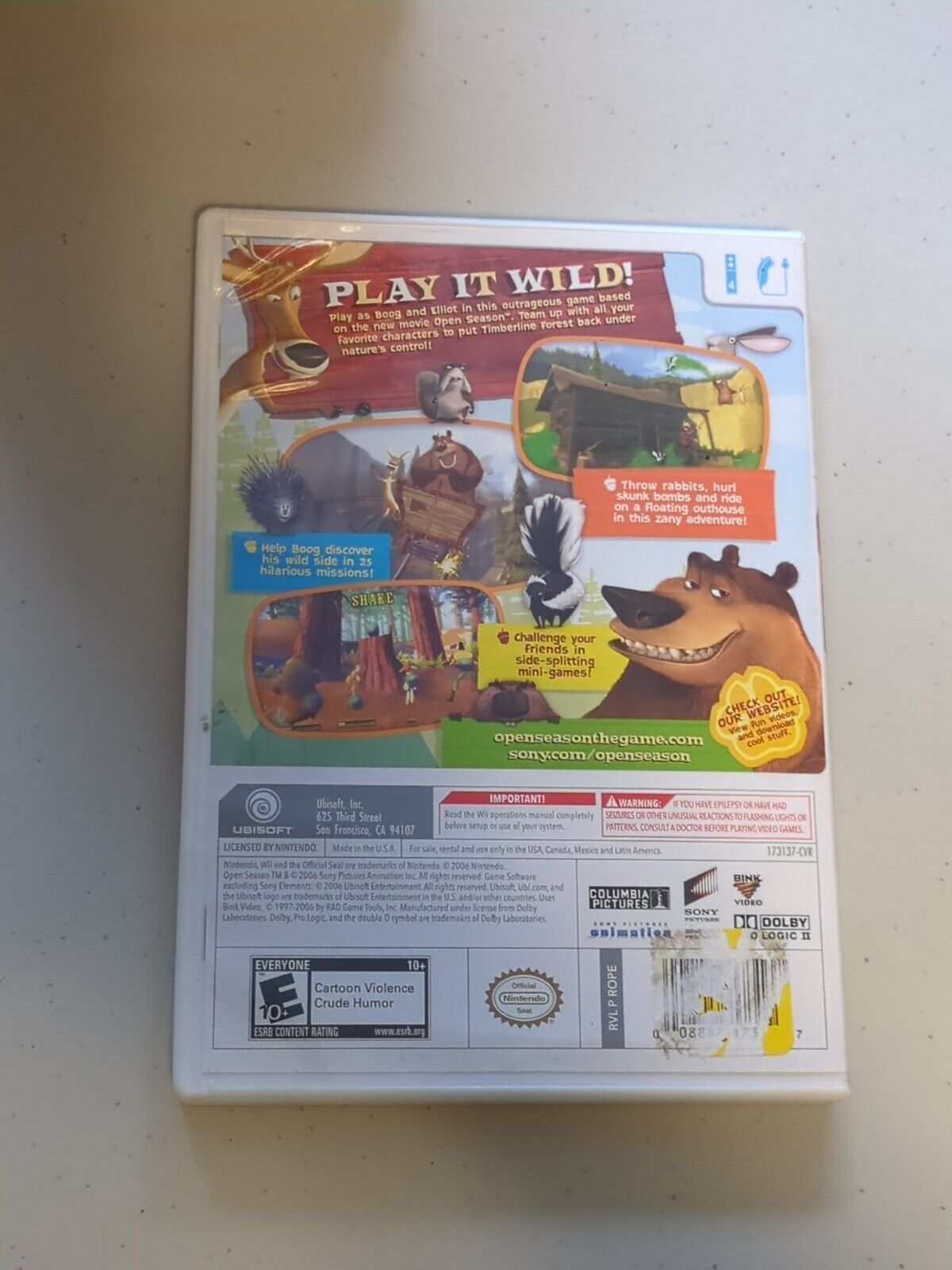 Open Season (Nintendo Wii, 2006) CIB