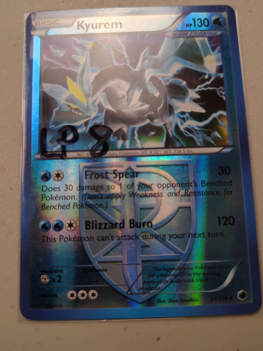 Kyurem - 31/116 - Ultra Rare Plasma Freeze Set - Pokemon Card - LP