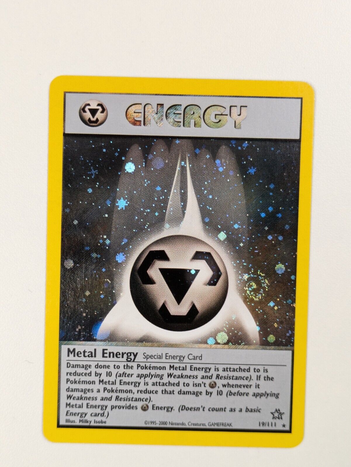 Metal Energy - 19/111 - Holo Unlimited Neo Genesis - Pokemon Card - LP