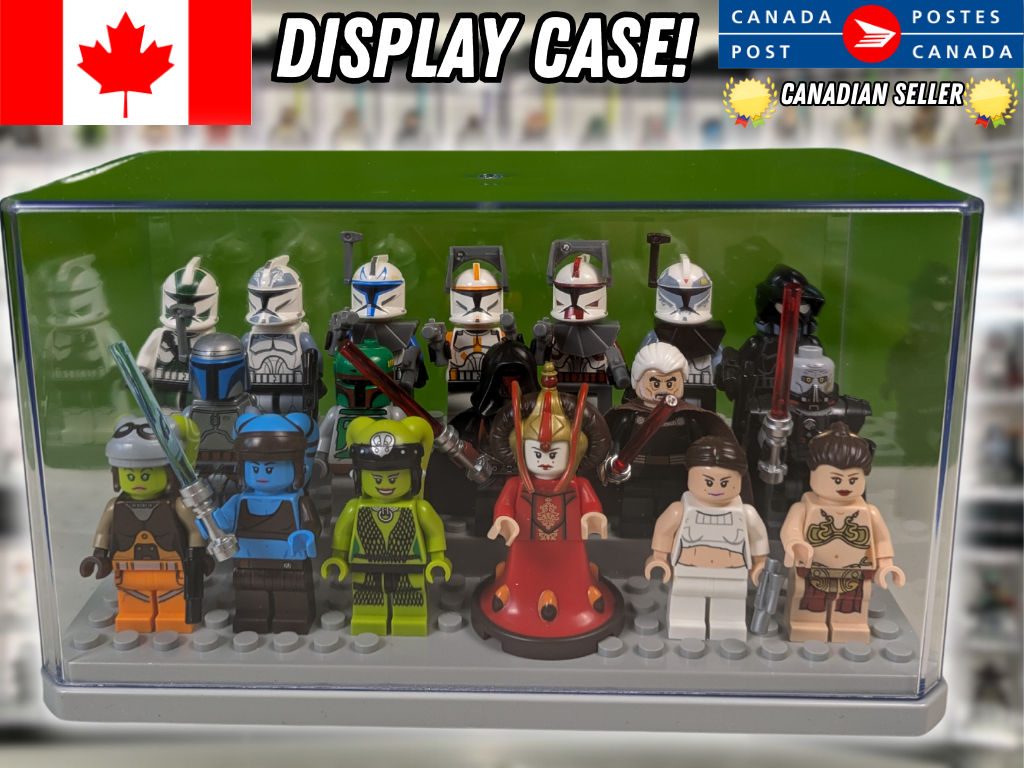 Building Blocks Dust Proof Lid Stackable Display Case For Lego Minifigures