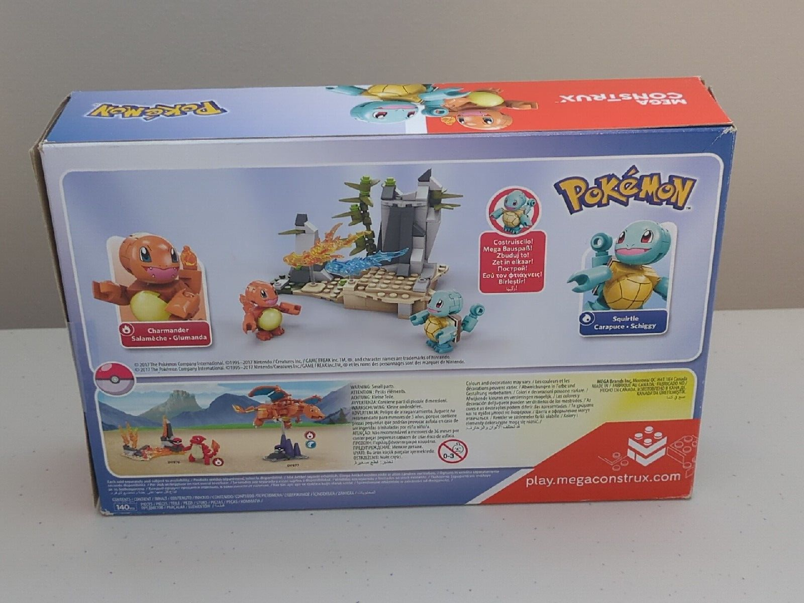 Mega Construx Pokemon Squirtle vs Charmander DYF10 140 pcs Complete Set