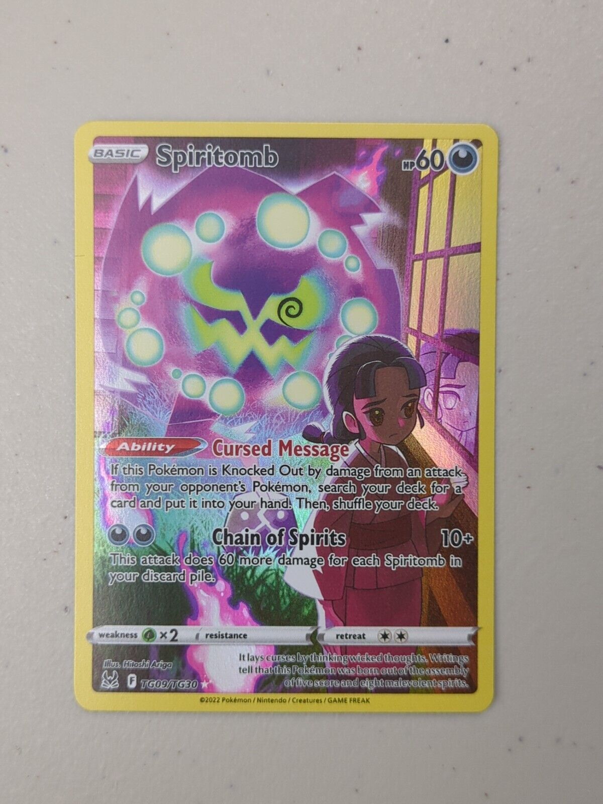 Spiritomb - TG09/TG30 - Holo Rare Lost Origin - Pokemon Card - NM