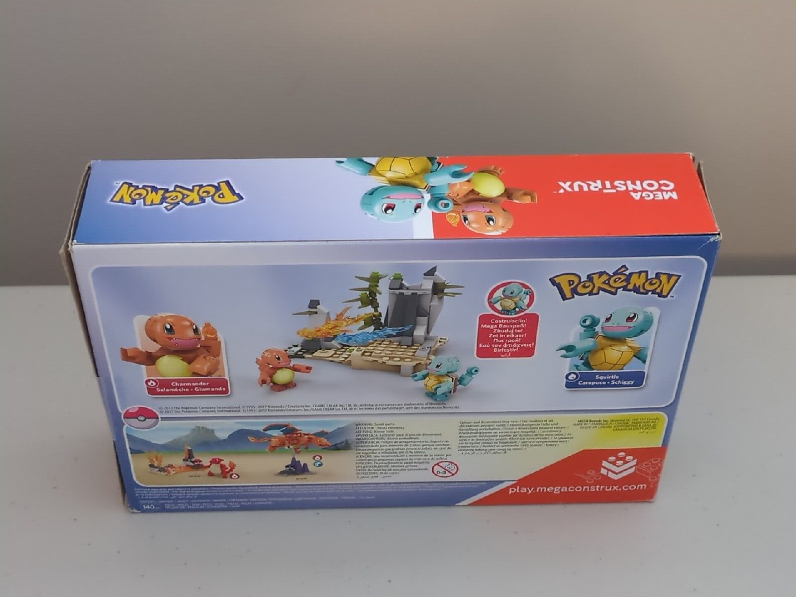 Mega Construx Pokemon Squirtle vs Charmander DYF10 140 pcs Complete Set