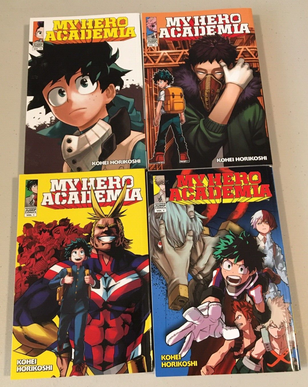 My Hero Acadamia Volume 1,3,14,15