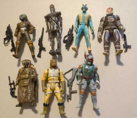 Star Wars Bounty Hunters Boba Fett, 4-LOM, IG-88, Bossk, More Power of the Force