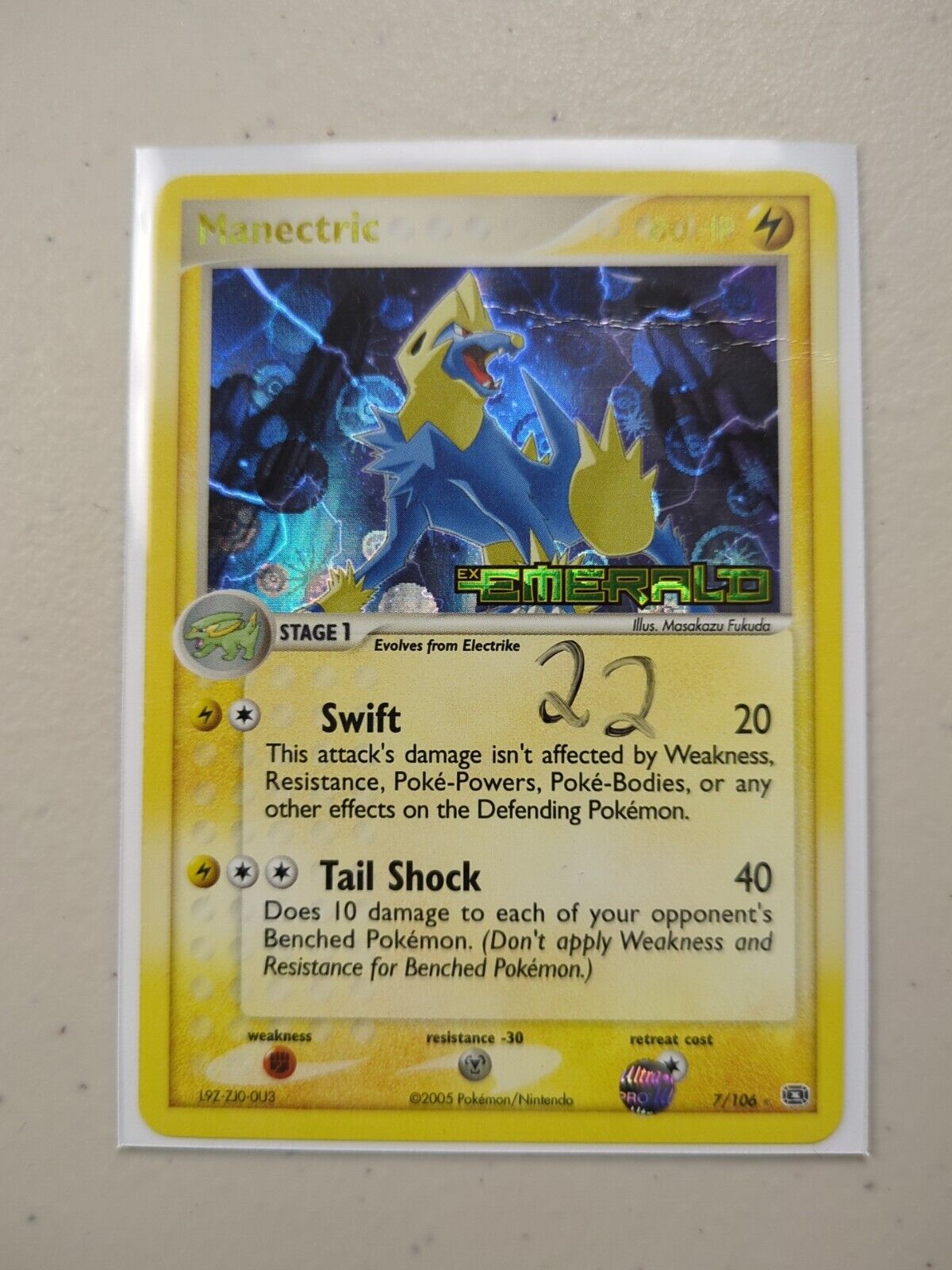 Manectric - 7/106 - Reverse Holo Ultra Rare Emerald Set - Pokemon Card - NM