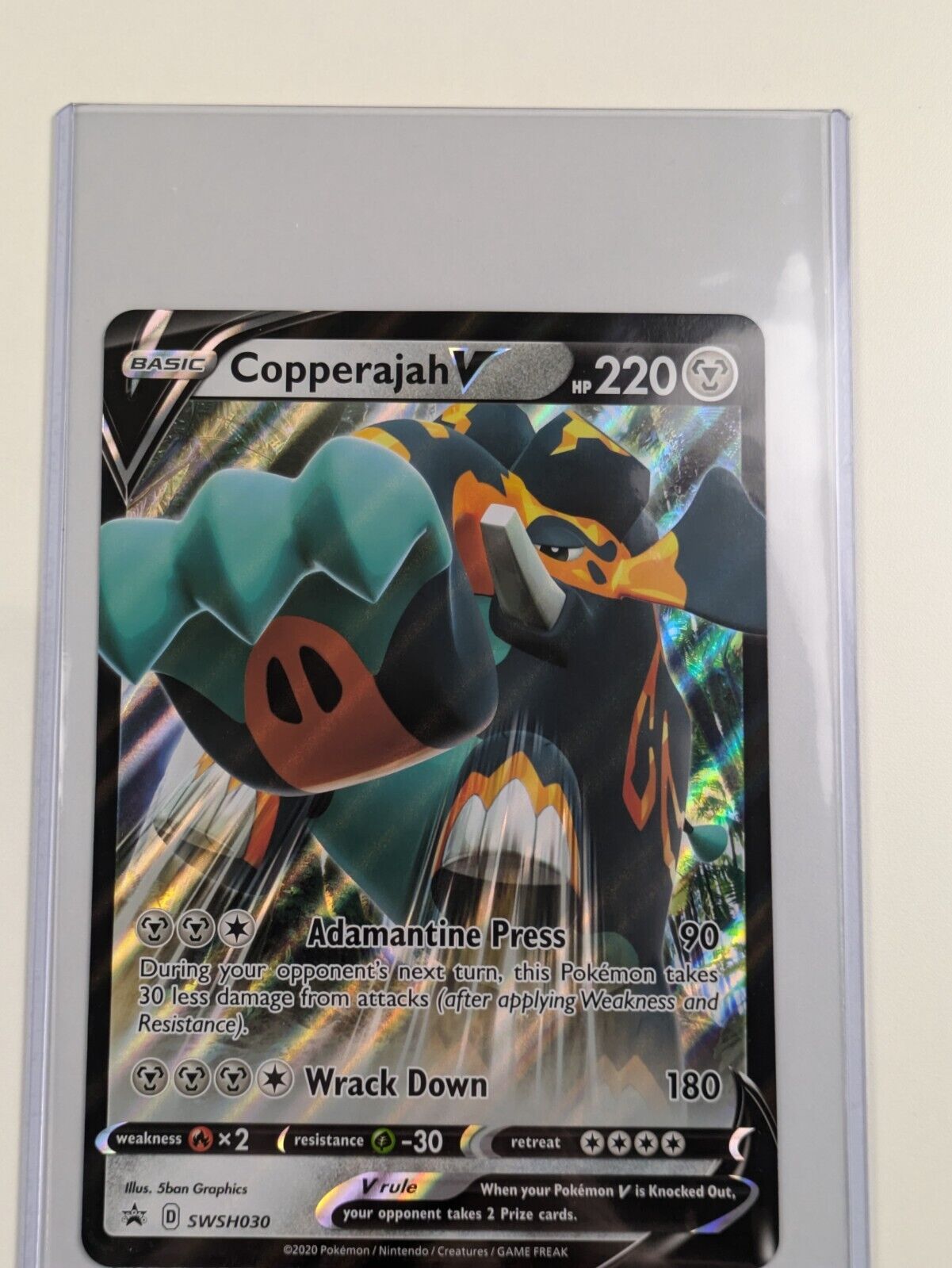 Copperajah V - SWSH030 - Oversized Promo Sword & Shield - Jumbo Pokemon - NM