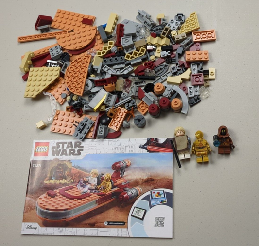 Lego Star Wars: Luke Skywalker's Landspeeder Set 75271 w Instructions