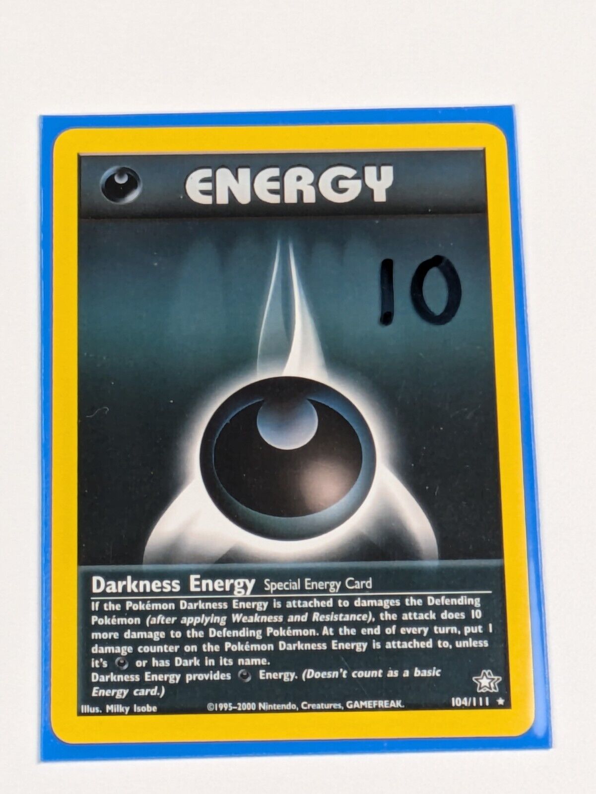 Darkness Energy - 104/111 - Rare Unlimited Neo Genesis  - Pokemon Card - NM