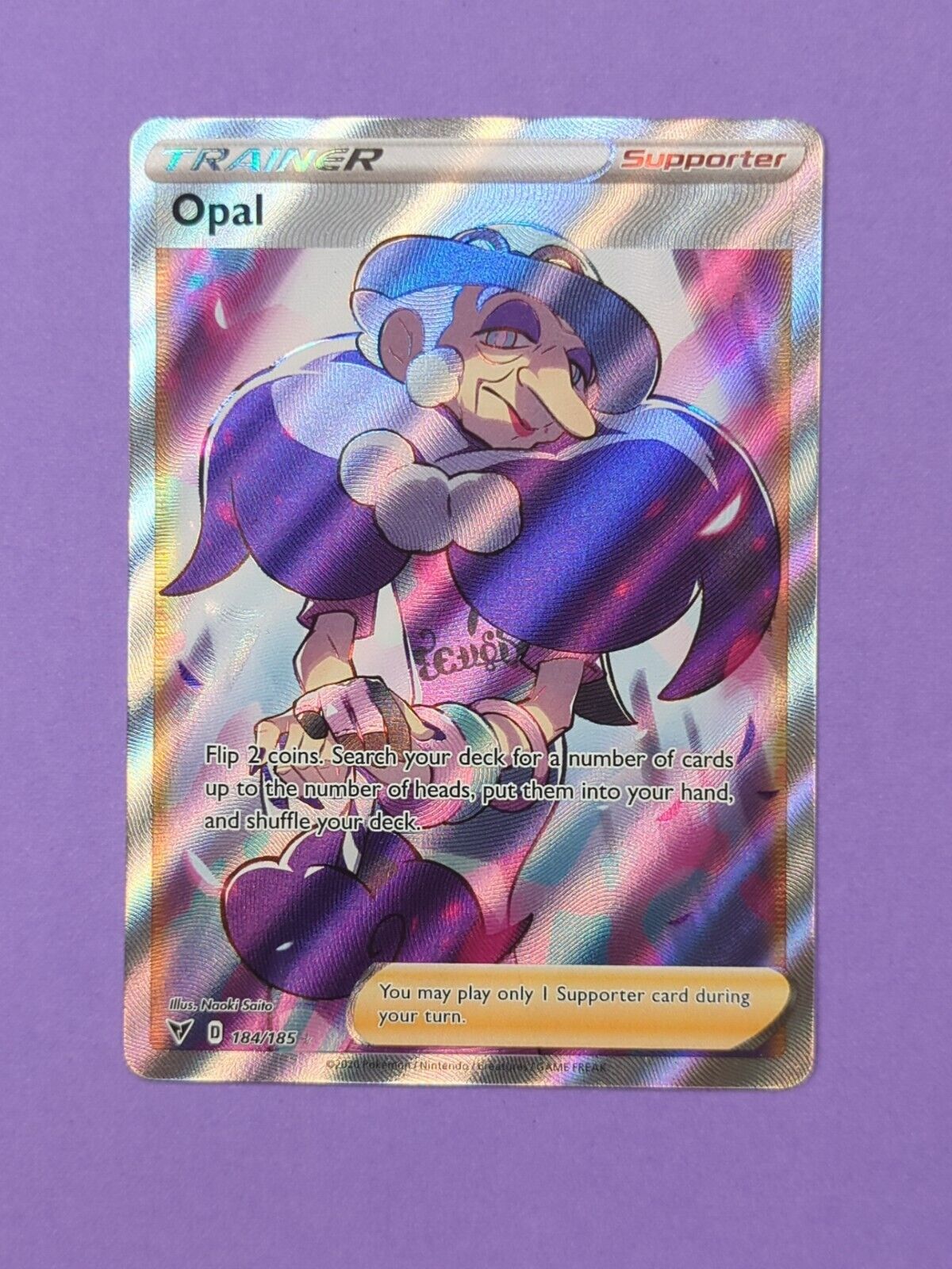 Opal - 184/185 - Full Art Ultra Rare Vivid Voltage - Pokemon - NM