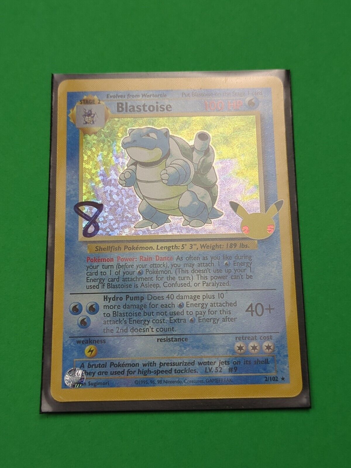 Blastoise - 2/102 - Holo Rare Celebrations: Classic Collection - Pokemon - NM