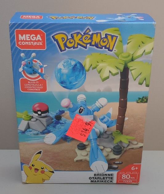 Mega Construx Pokemon Brionne 80pc Set FVK68 Used Complete Set