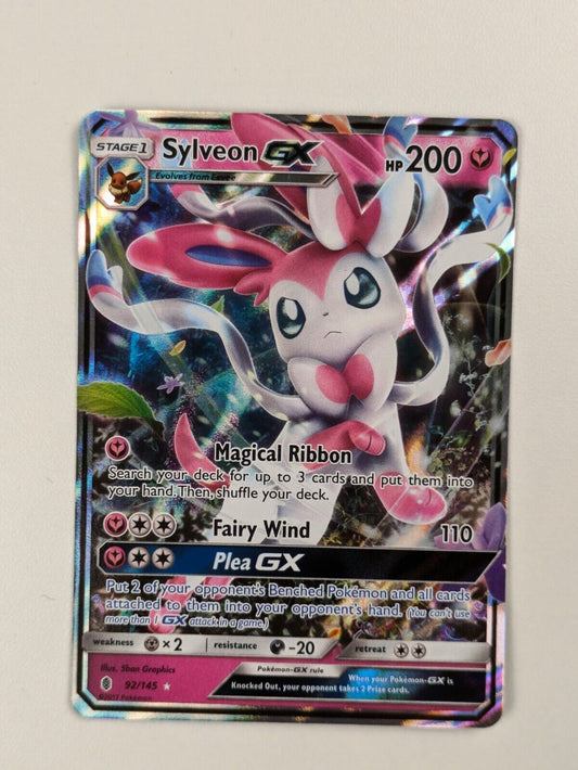 Sylveon GX - 92/145 - Ultra Rare Guardians Rising - Pokemon Card - NM