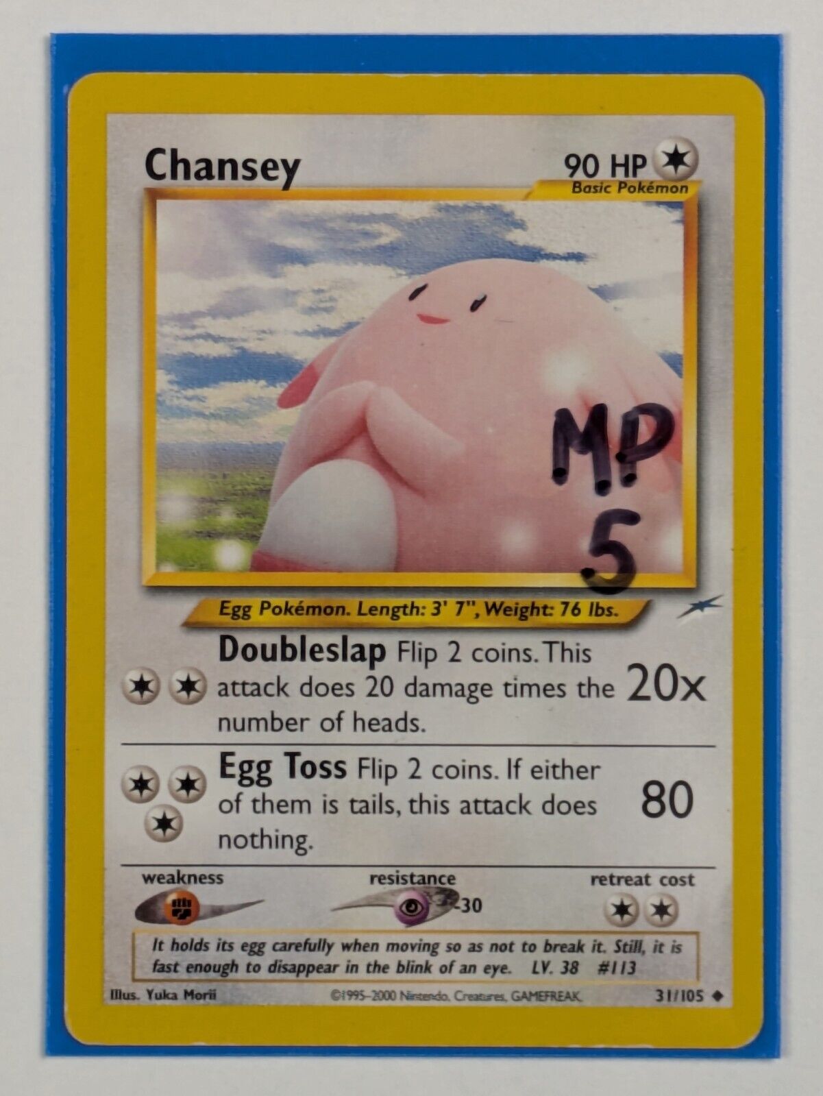 Chansey - 31/105 - Uncommon Neo Genesis - Pokemon Card - MP