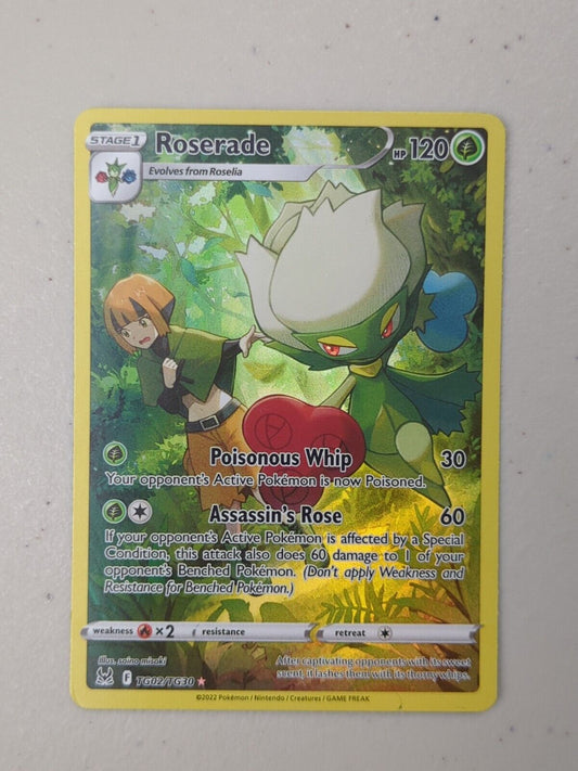 Roserade - TG02/TG30 - Holo Rare Lost Origin - Pokemon Card - NM