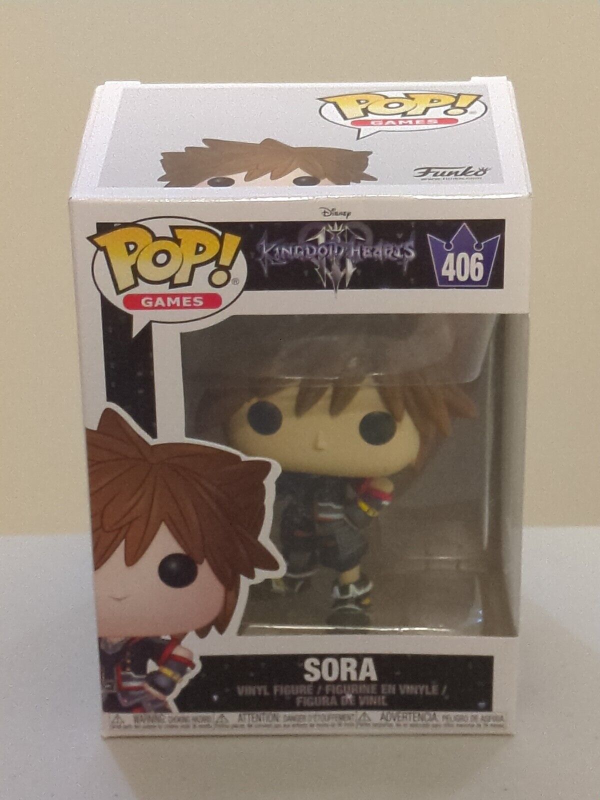 Funko Pop! Games Disney Kingdom Hearts III Sora #406 Vinyl Figure