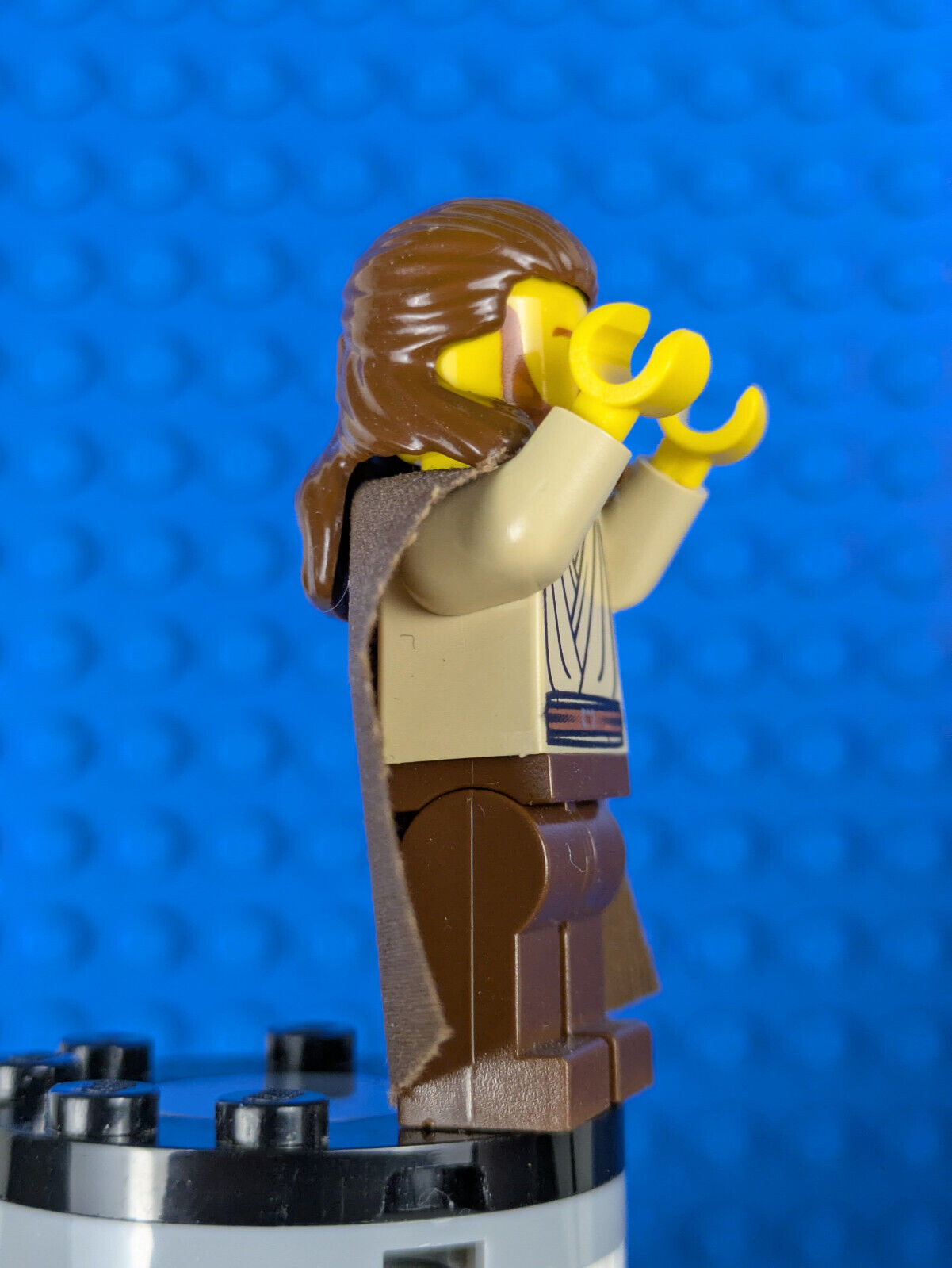 Lego Star Wars: Qui-Gon Jinn (Yellow Head) sw0027 Sets 7171, 7161