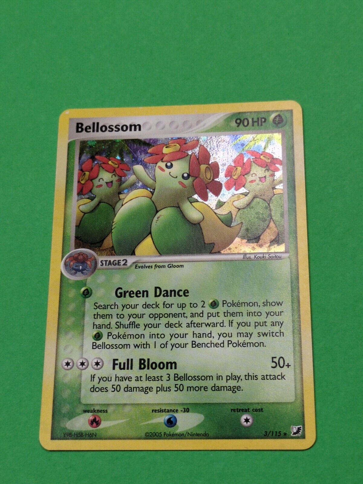 Bellossom - 3/115 - Holo Rare Unseen Forces - Pokemon Card - LP