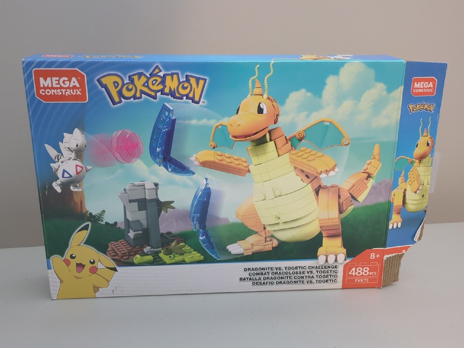 Mega Construx Pokemon Dragonite vs Togetic Challenge Set FVK75 Complete