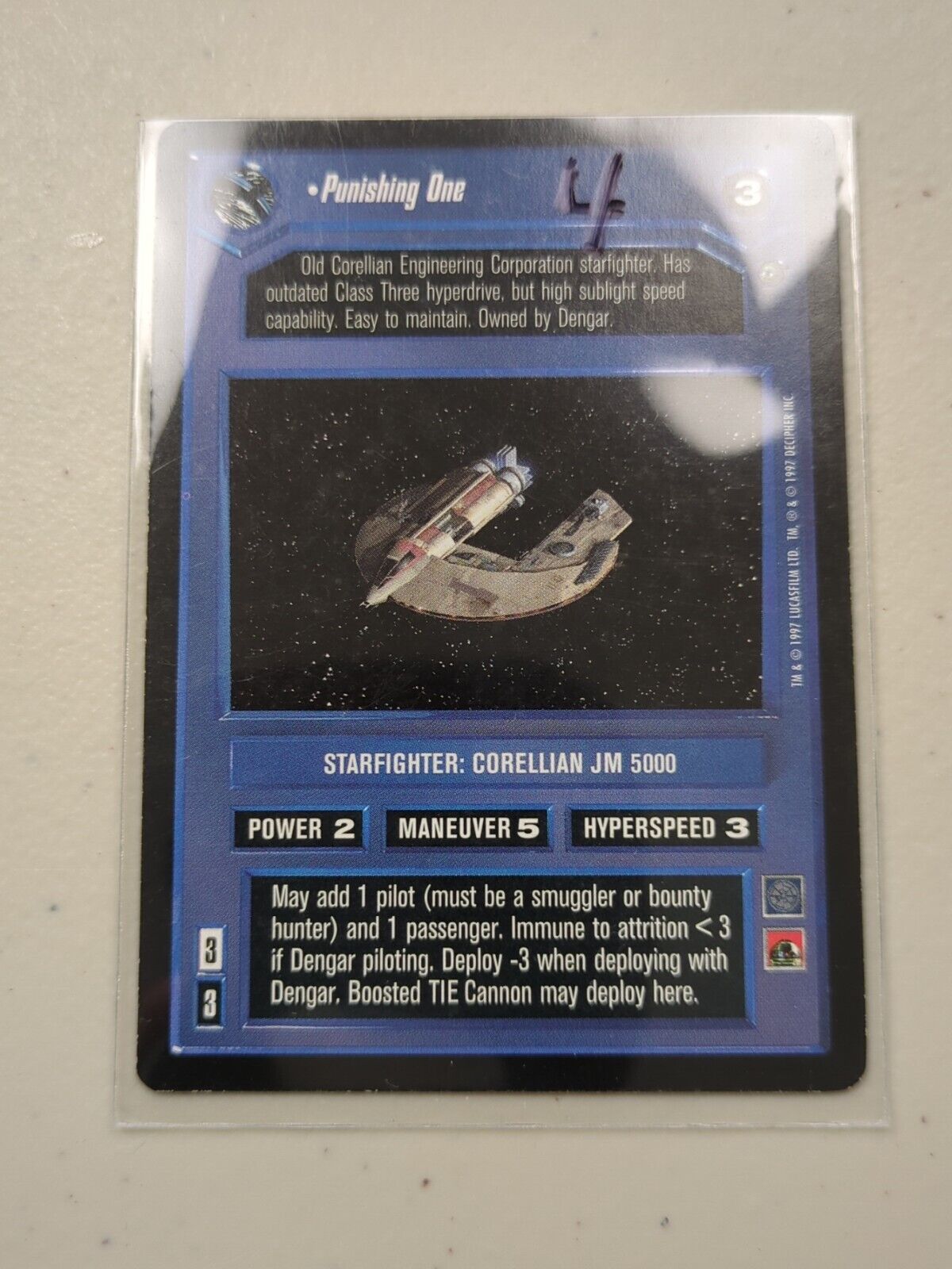 Star Wars Customizable Card Game: Dagobah Punishing One - Decipher