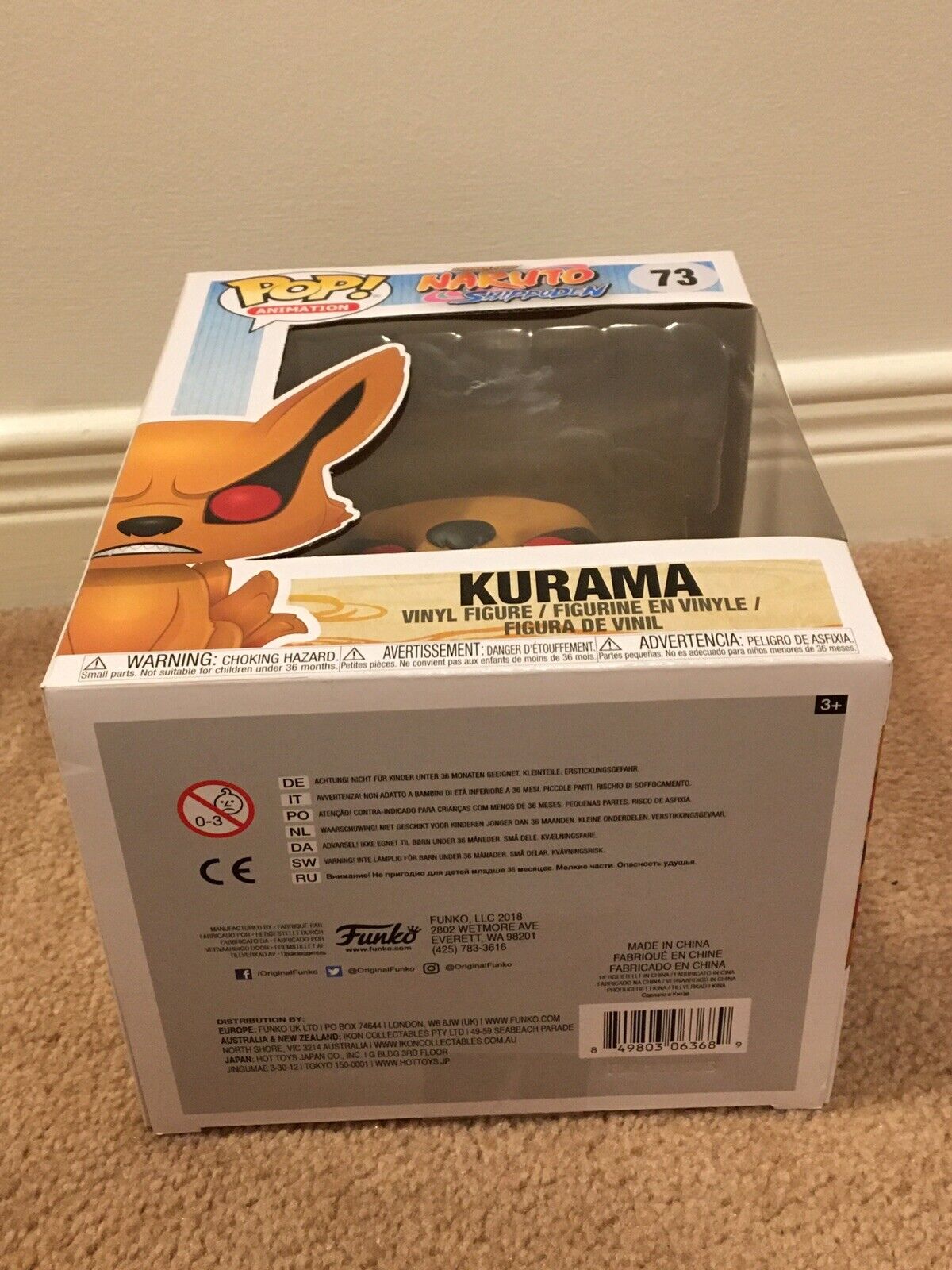 Funko Pop Naruto Kurama #73 Vinyl Figure