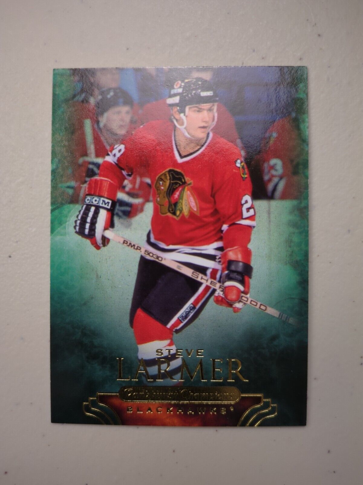 2011-12 Parkhurst Champions Steve Larmer Card #78 Chicago Blackhawks