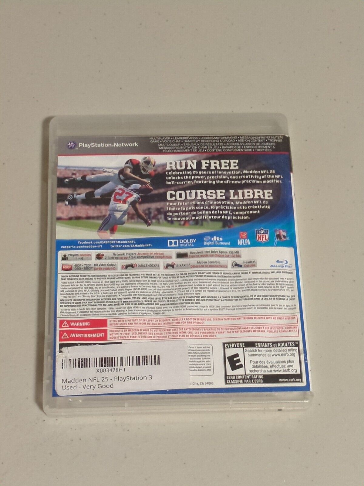 Madden NFL 25 (Sony PlayStation 3) PS3