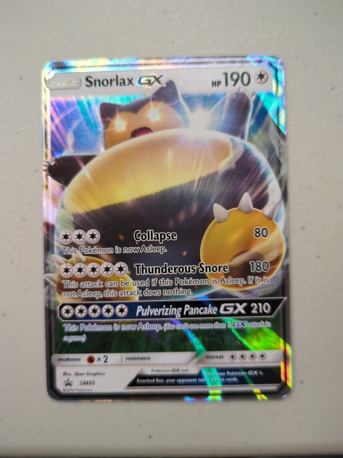 Snorlax GX - SM005 - Promo SM Black Star Promos Set - Pokemon Card - NM