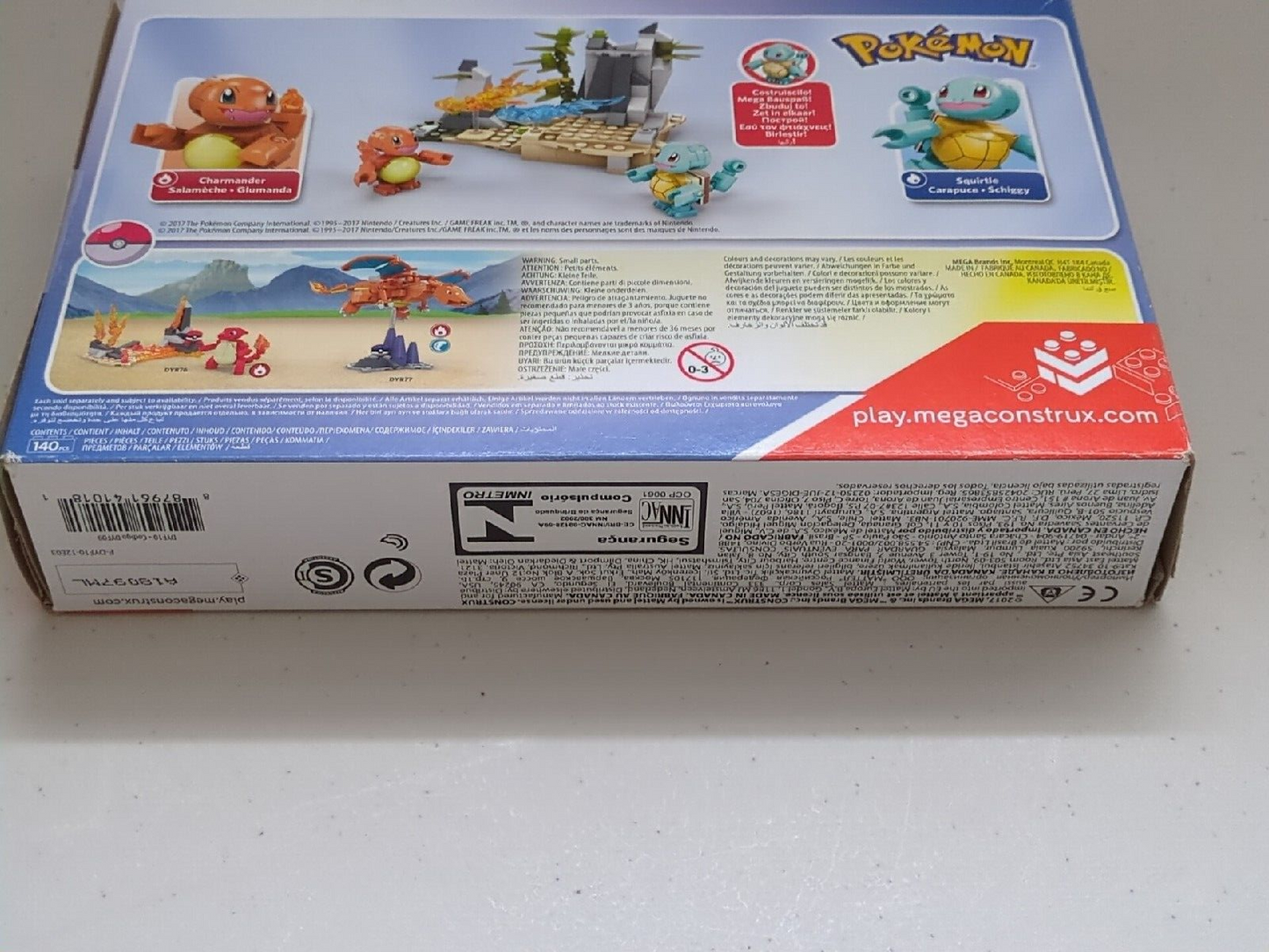 Mega Construx Pokemon Squirtle vs Charmander DYF10 140 pcs Complete Set