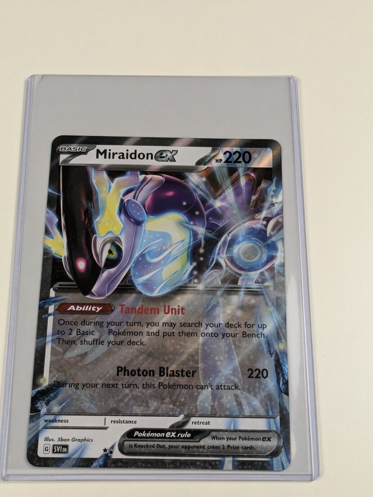 Miraidon ex - Oversized Promo Scarlet & Violet - Jumbo Pokemon Card - NM