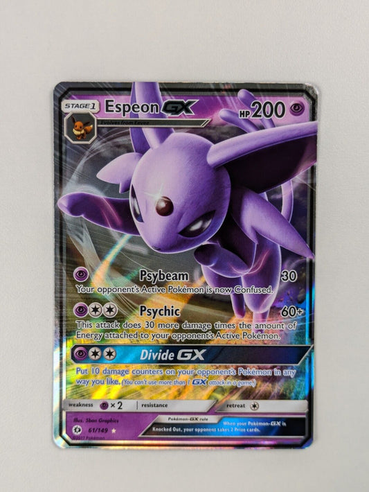 Espeon GX - 61/149 - Ultra Rare Sun & Moon - Pokemon Card - NM