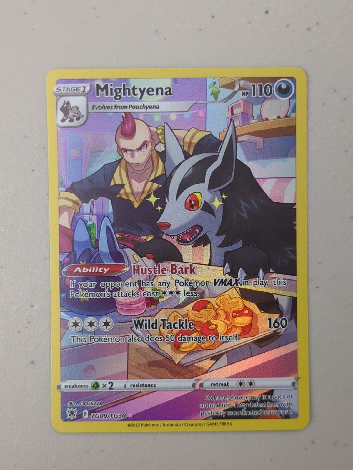 Mightyena - TG09/TG30 - Holo Rare Astral Radiance - Pokemon Card - NM