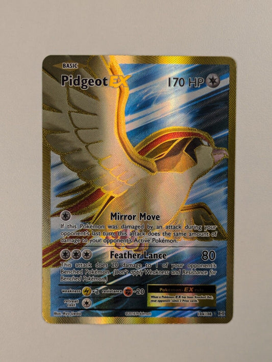 Pidgeot EX - 104/108 - Full Art Ultra Rare Evolutions - Pokemon Card - MP