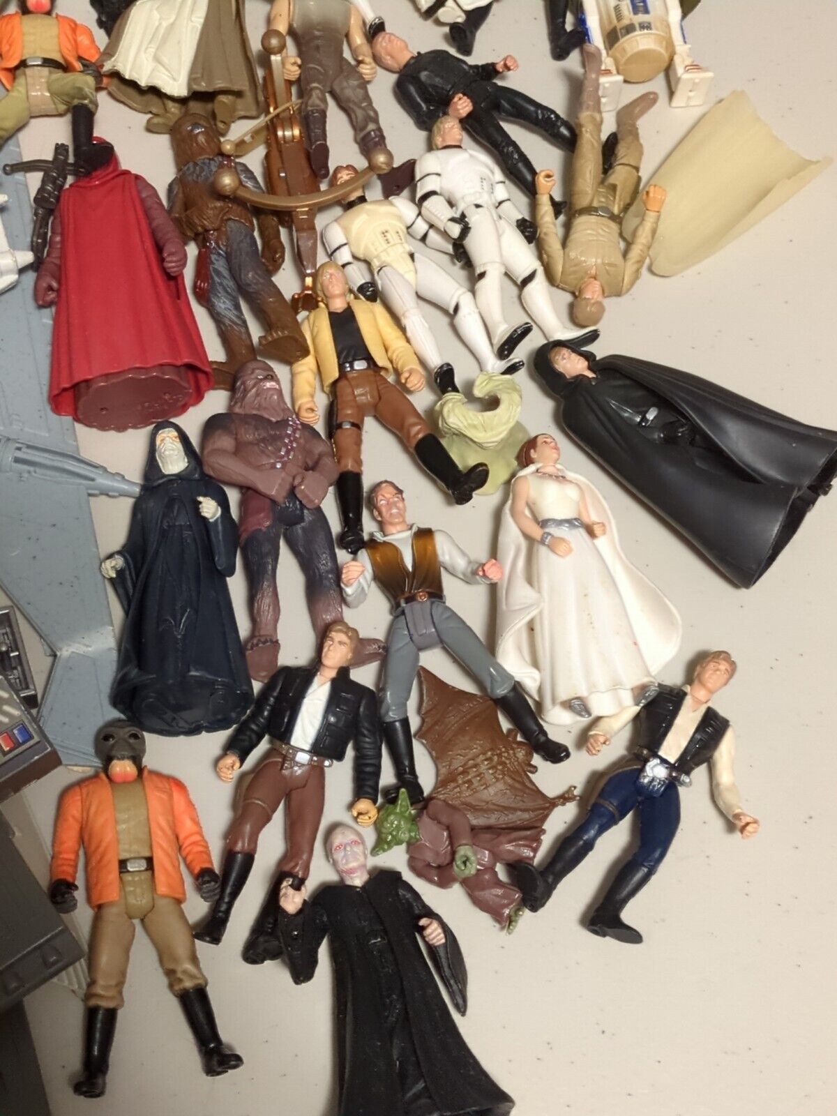 Star Wars Power of the Force Bundle Kenner Throne Room, T-16 Sky Hopper & More!