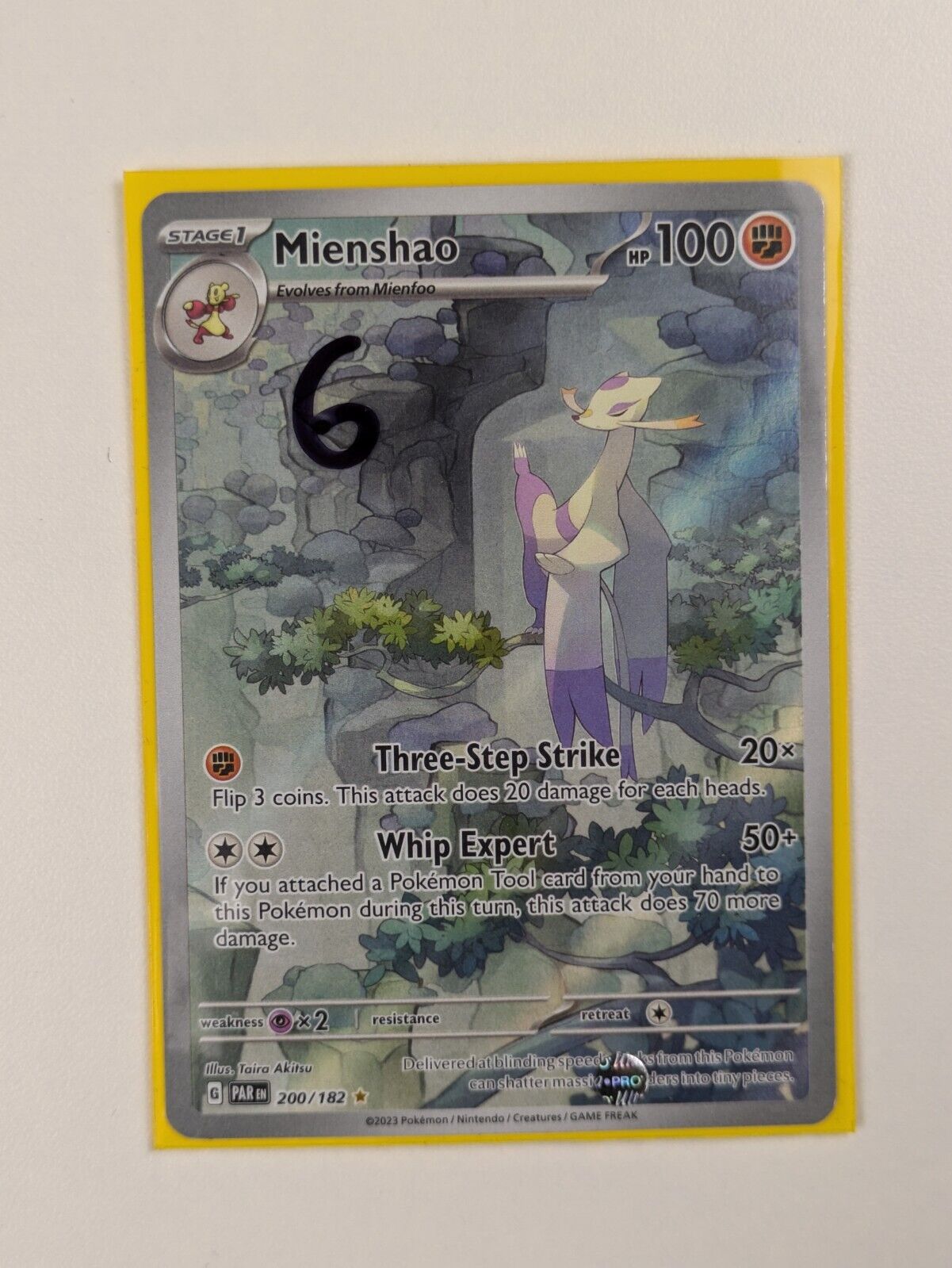 Mienshao - 200/182 - Illustration Rare Paradox Rift - Pokemon Card - NM