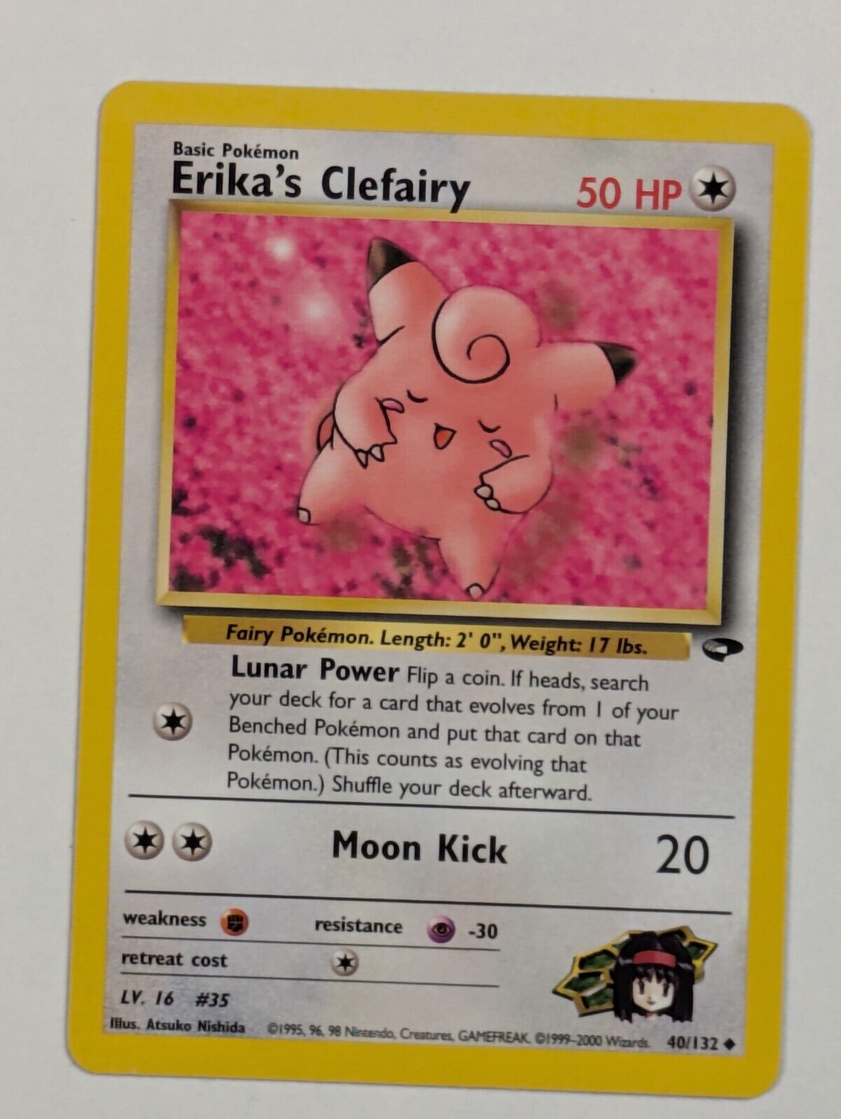 Erika's Clefairy - 40/132 - Uncommon Gym Challenge - Pokemon Card - NM