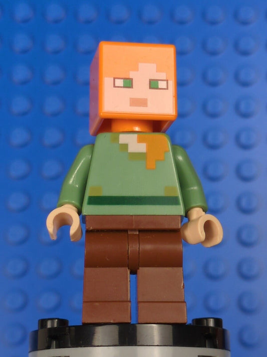 Lego Minecraft: Alex - Reddish Brown Legs min017 Sets 21121, 21161