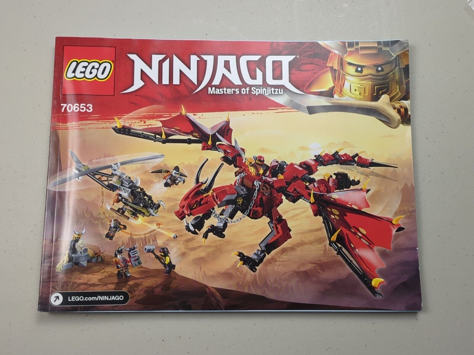 Lego NINJAGO: Hunted: Firstbourne Set 70653 w/ Instructions