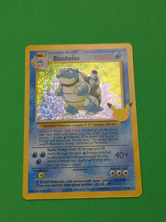 Blastoise - 2/102 - Holo Rare Celebrations: Classic Collection - Pokemon - NM