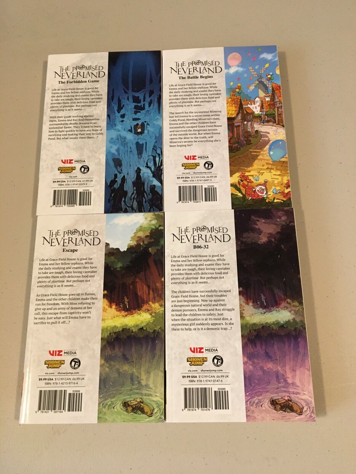 The Promised Neverlands Volume 5,6,8,9 - Excellent Condition!