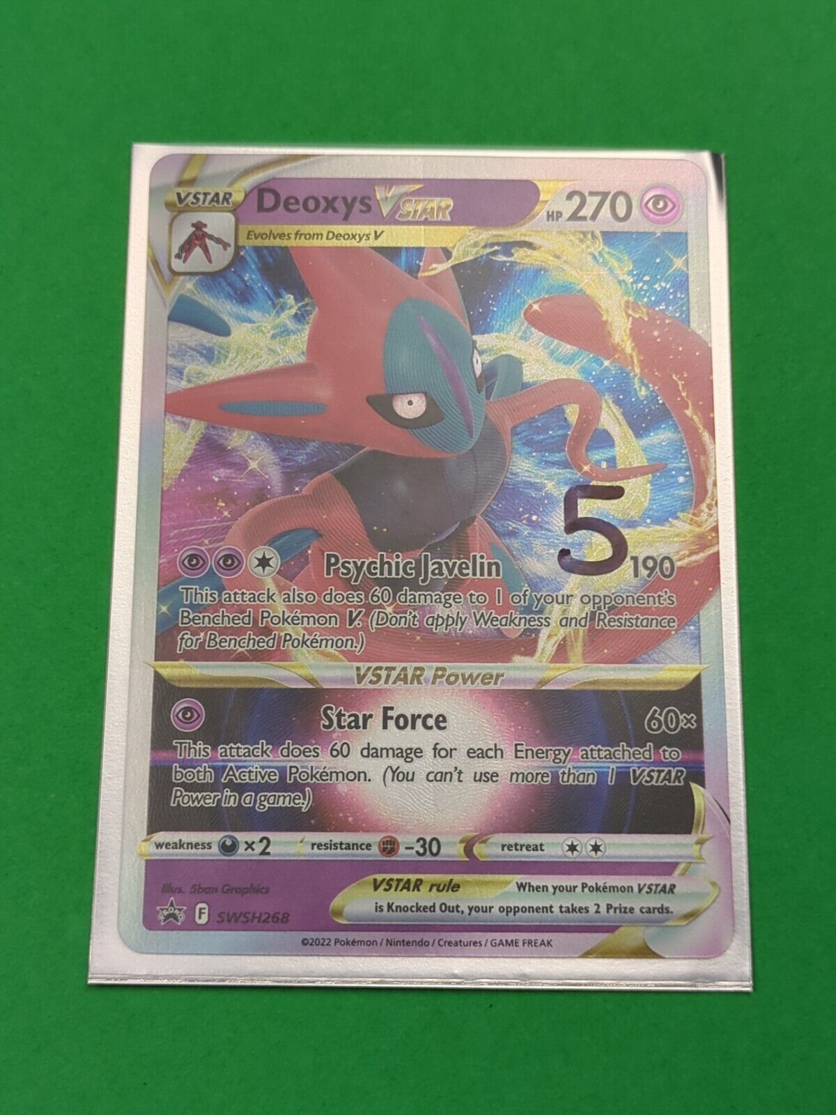 Deoxys VSTAR - SWSH268 - Promo Sword & Shield Promos - Pokemon Card - NM