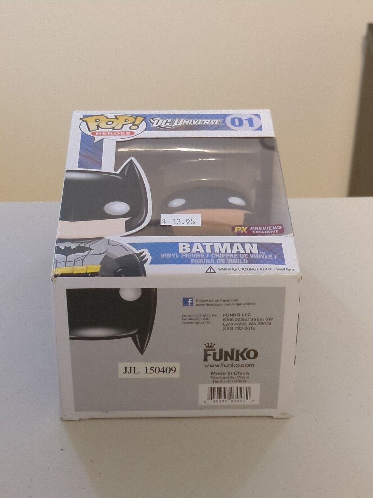 Funko Pop! DC Universe Batman #01 PX Previews Exclusive Vinyl Figure