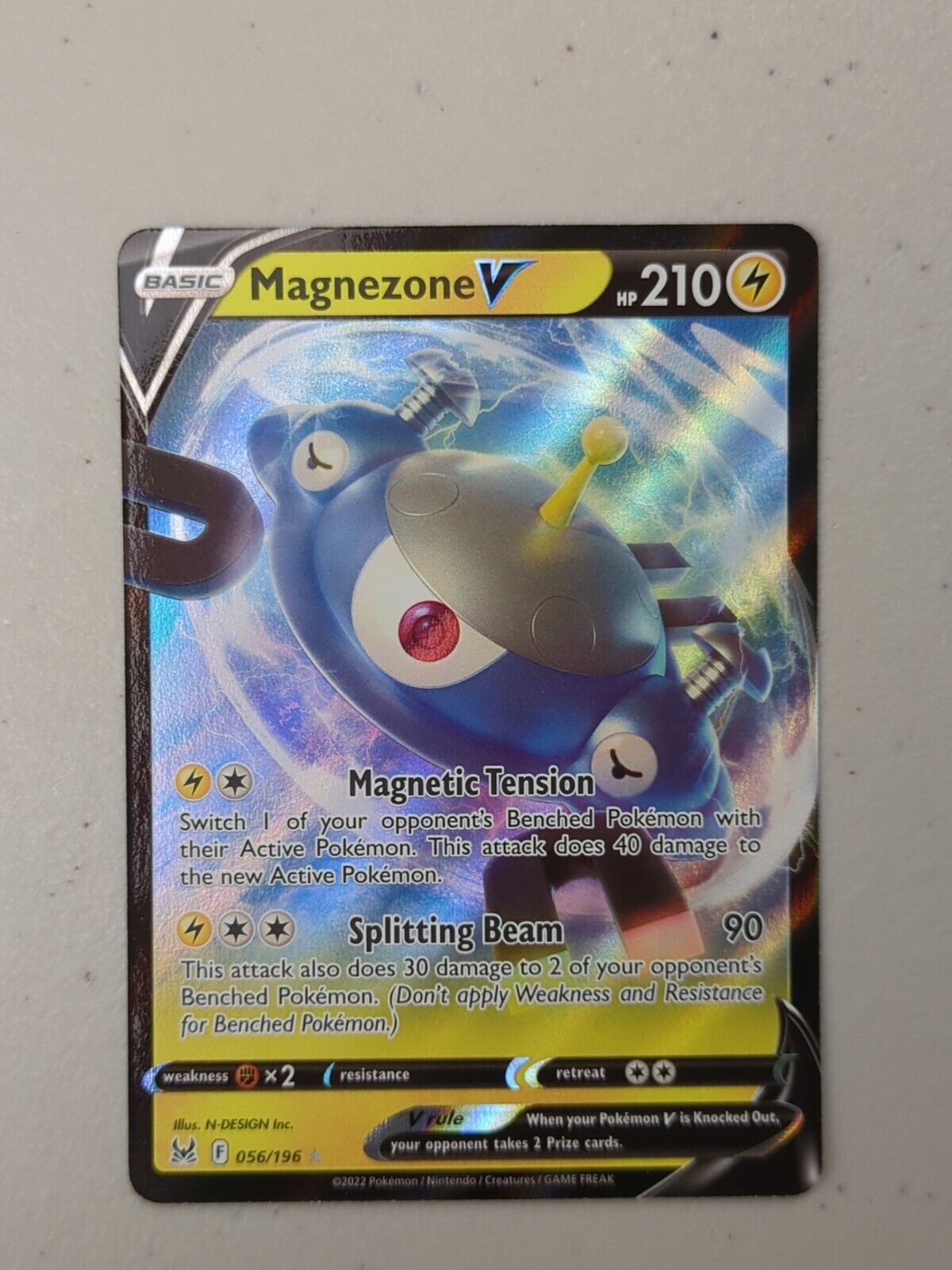 Magnezone V - 056/196 - Ultra Rare Lost Origin - Pokemon Card - NM