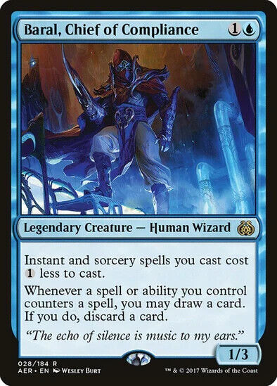 MTG: Magic The Gathering: Aether Revolt: Baral, Chief of Compliance - Near Mint