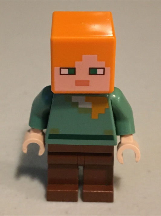 LEGO Minecraft Alex min017 - Thin Crack on Torso's Left Side